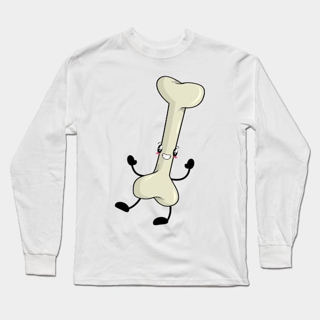 Dog Bone Long Sleeve T-Shirt by Teeladen